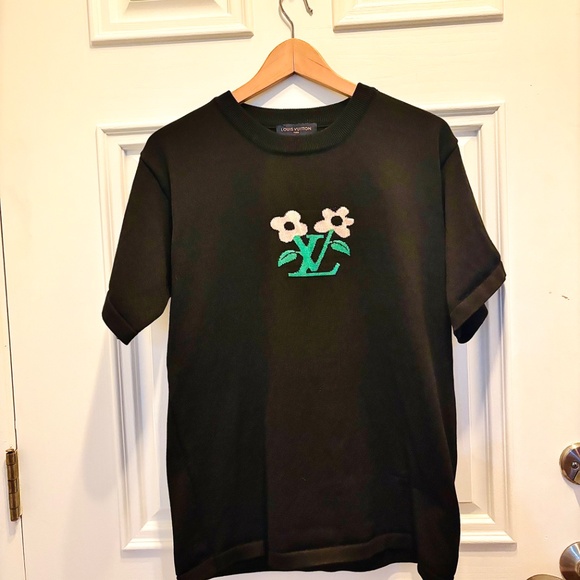 Authentic Louis Vuitton x Tyler the Creator M “Blooming” Black Sweater Shirt - Picture 9 of 16